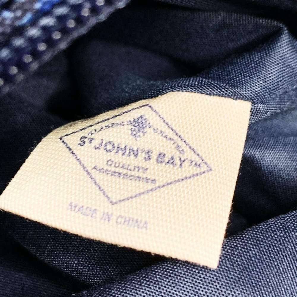 St. John's bay purse blue paisley - Picture 11 of 16